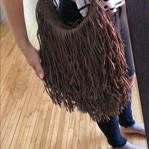 Monserrat De Lucca brown festival purse